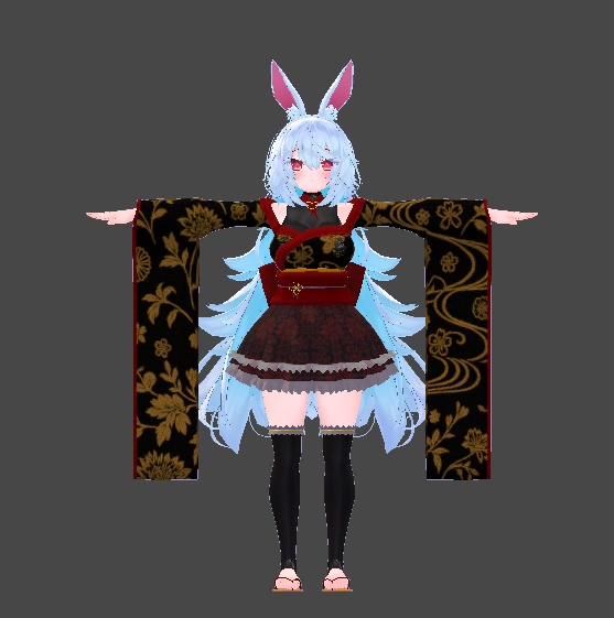 【無料】ティコ・ポプリ用 和風ロリータ衣装