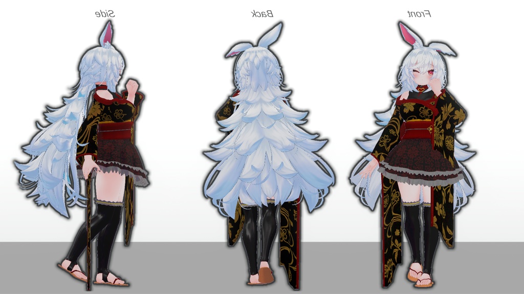 【無料】ティコ・ポプリ用 和風ロリータ衣装