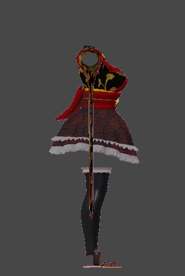 ミルティナ対応 和風ロリータ衣装