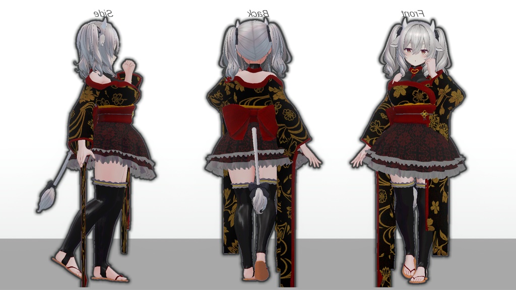 ミルティナ対応 和風ロリータ衣装