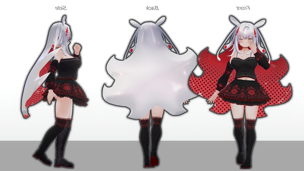 【無料】ティコ・ポプリ用衣装 漆黒ロザリウム