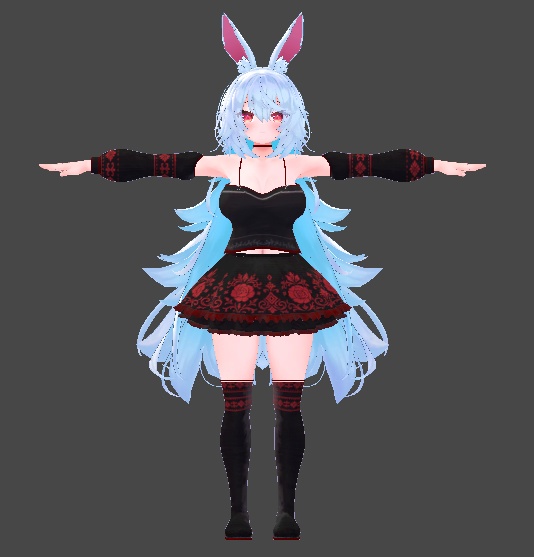 【無料】ティコ・ポプリ用衣装 漆黒ロザリウム