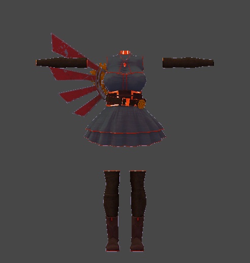 【無料】ティコ・ポプリ用衣装 スチームギアメイガス