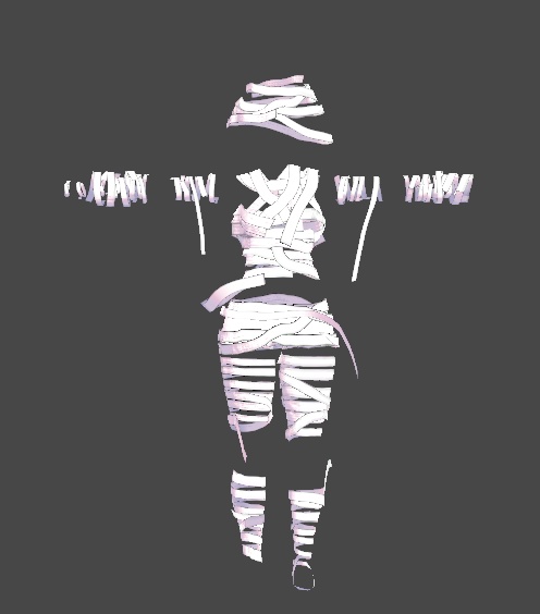 【無料】ティコ・ポプリ用衣装 ハロウィンコスプレミイラ衣装