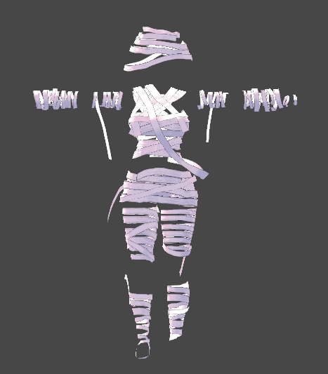 【無料】ティコ・ポプリ用衣装 ハロウィンコスプレミイラ衣装