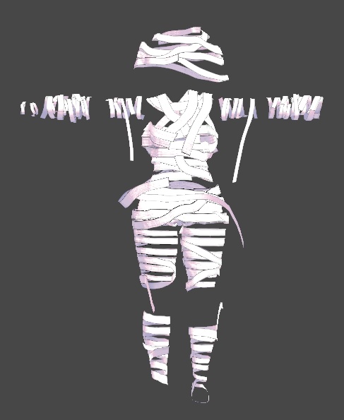 ミルティナ・伊奈波かや・御咲ライネ対応 ハロウィンコスプレミイラ衣装