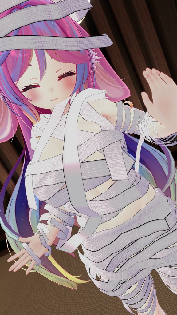 ミルティナ・伊奈波かや・御咲ライネ対応 ハロウィンコスプレミイラ衣装