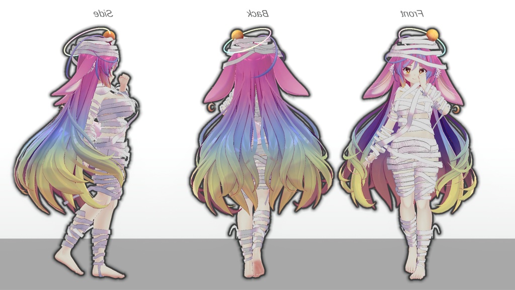 ミルティナ・伊奈波かや・御咲ライネ対応 ハロウィンコスプレミイラ衣装