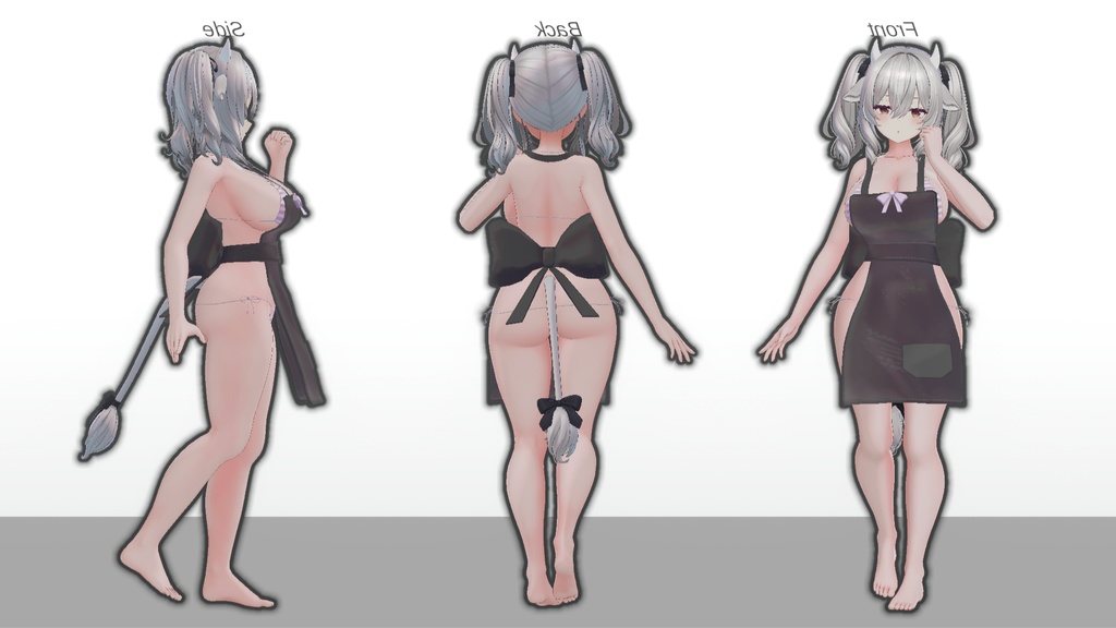 ミルティナ対応 水着エプロン衣装