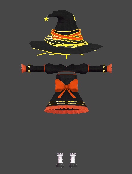 【無料】ティコ・ポプリ用衣装 星灯の魔女