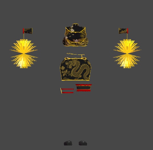 【無料】ティコ・ポプリ用衣装 チャイナ風チア衣装