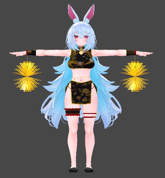 【無料】ティコ・ポプリ用衣装 チャイナ風チア衣装