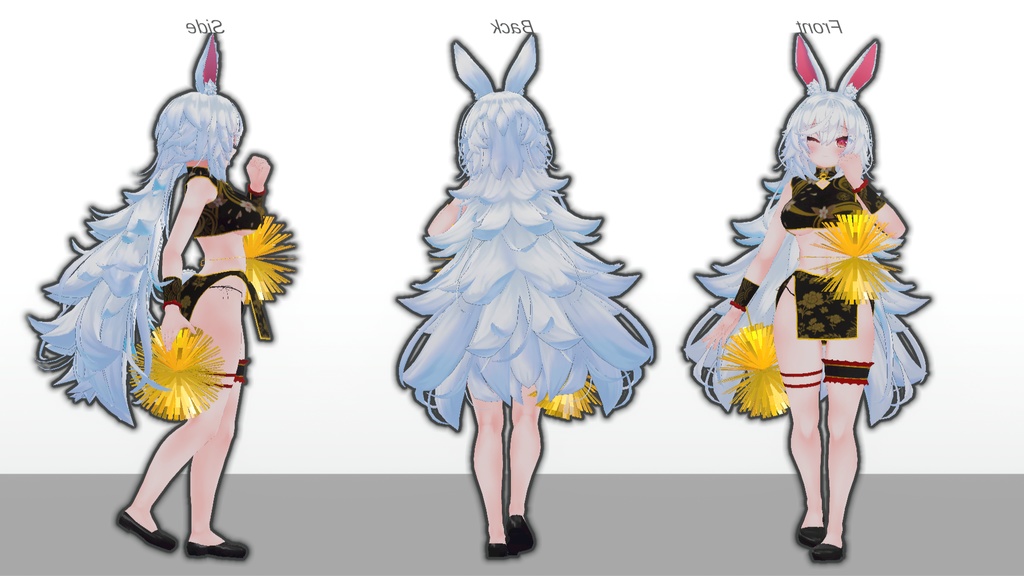 【無料】ティコ・ポプリ用衣装 チャイナ風チア衣装