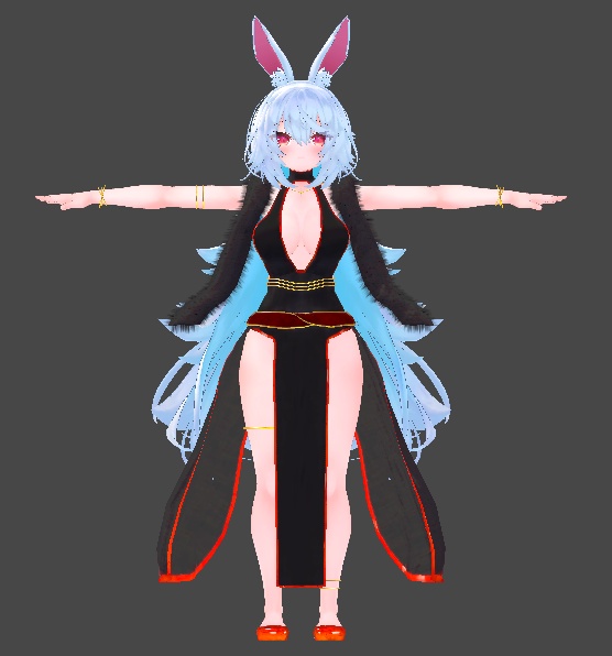 【無料】ティコ・ポプリ用衣装 ドレス衣装「月影ノ華」