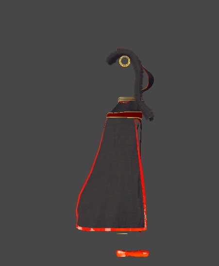 【無料】ティコ・ポプリ用衣装 ドレス衣装「月影ノ華」