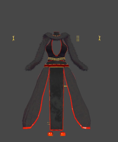 ミルティナ対応 ドレス衣装「月影ノ華」