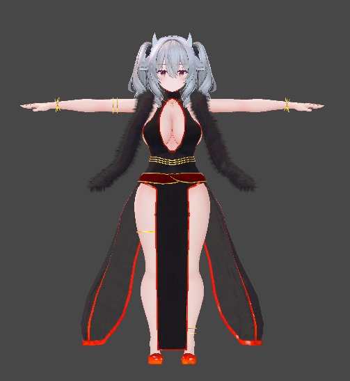 ミルティナ対応 ドレス衣装「月影ノ華」