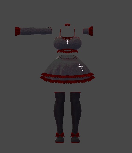 ミルティナ対応 ドレス衣装「月影ノ華」