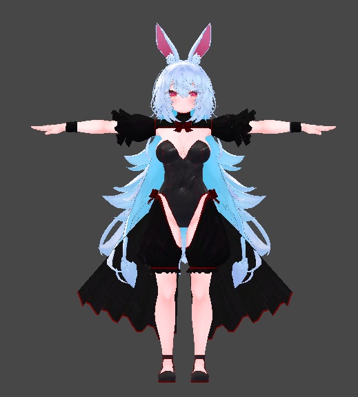 【無料】ティコ・ポプリ用衣装 バニー衣装「ノクターンバニー」