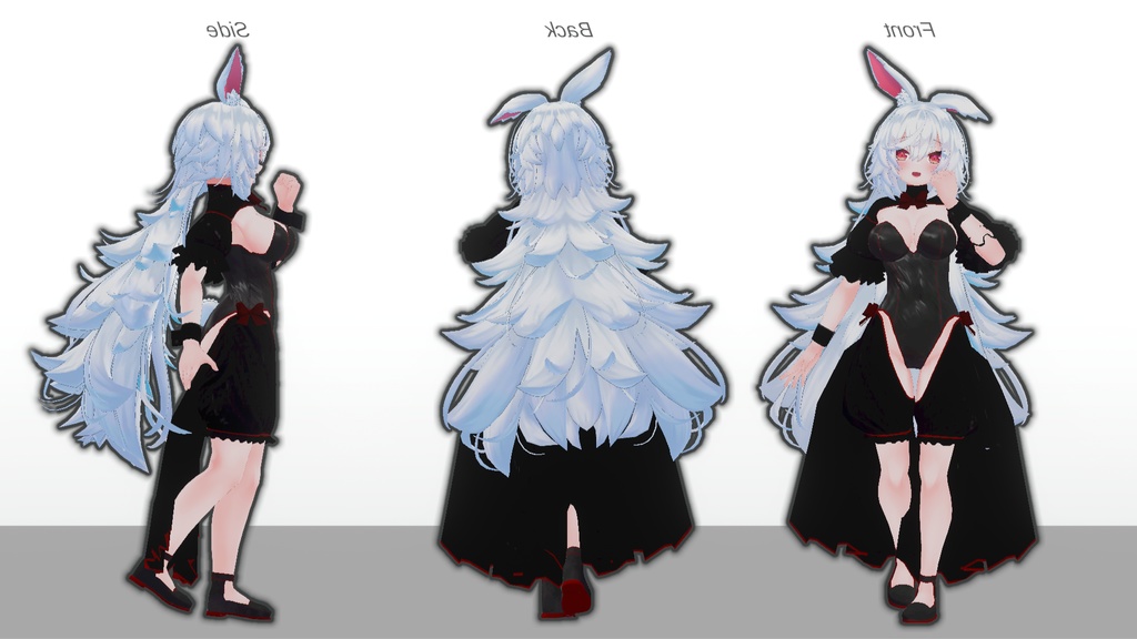 【無料】ティコ・ポプリ用衣装 バニー衣装「ノクターンバニー」