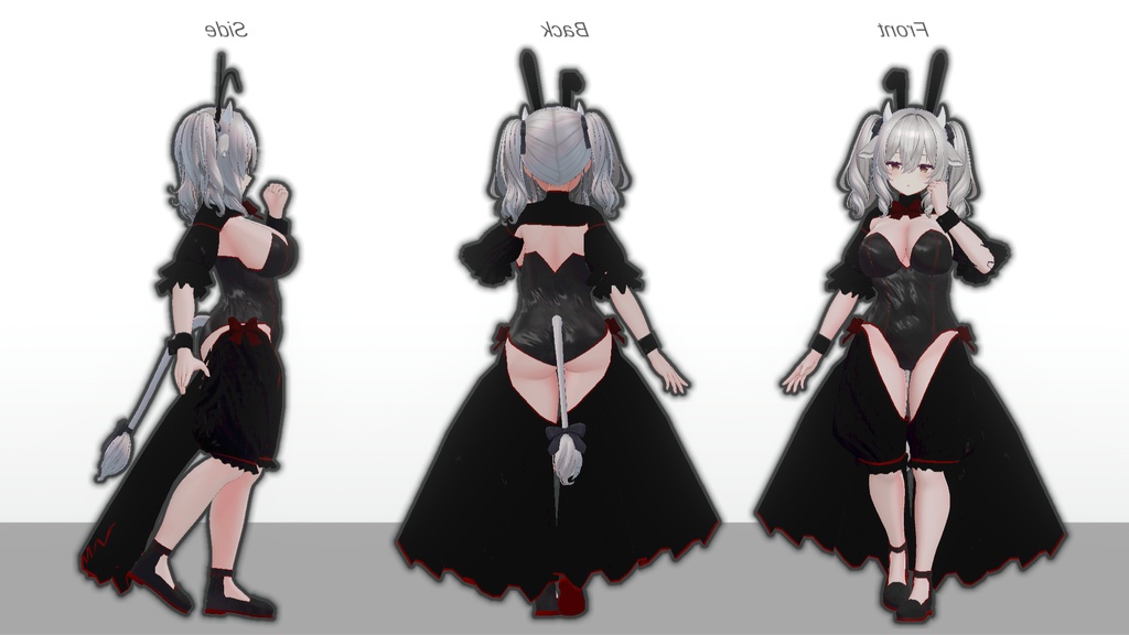 ミルティナ対応 バニー衣装「ノクターンバニー」