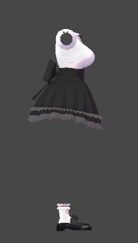 【無料】ティコ・ポプリ用衣装 「モノクロームスイート」