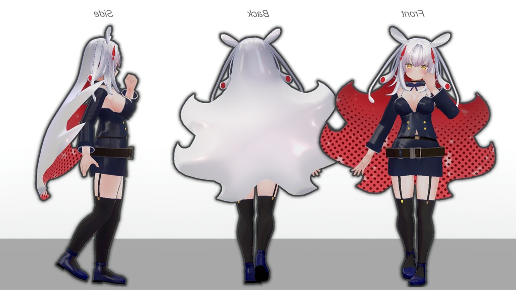 【無料】ティコ・ポプリ用衣装 「ノアールカデット」