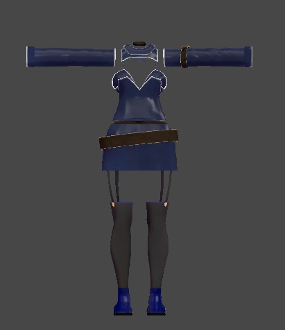 【無料】ティコ・ポプリ用衣装 「ノアールカデット」