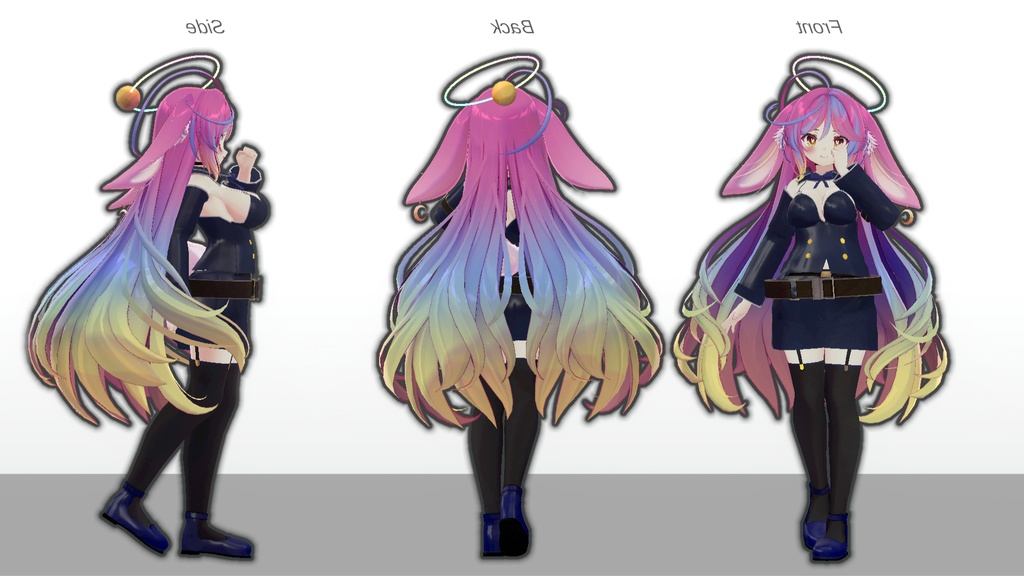 ミルティナ・伊奈波かや・御咲ライネ対応 「ノアールカデット」