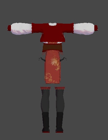 【無料】ティコ・ポプリ用衣装 中華風衣装「紅花ハーモニア」