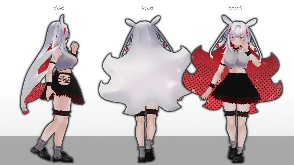 【無料】ティコ・ポプリ用衣装 「ノアールスリーブレス」