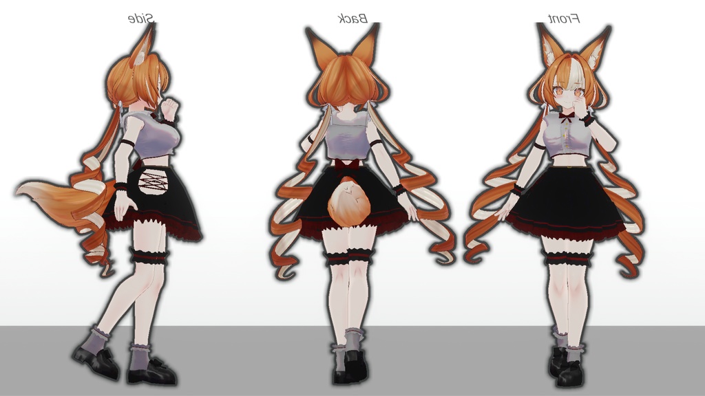 ミルティナ・伊奈波かや・御咲ライネ対応 「ノアールスリーブレス」