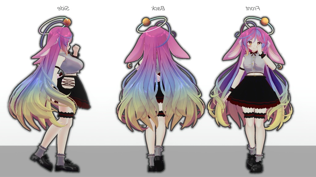 ミルティナ・伊奈波かや・御咲ライネ対応 「ノアールスリーブレス」