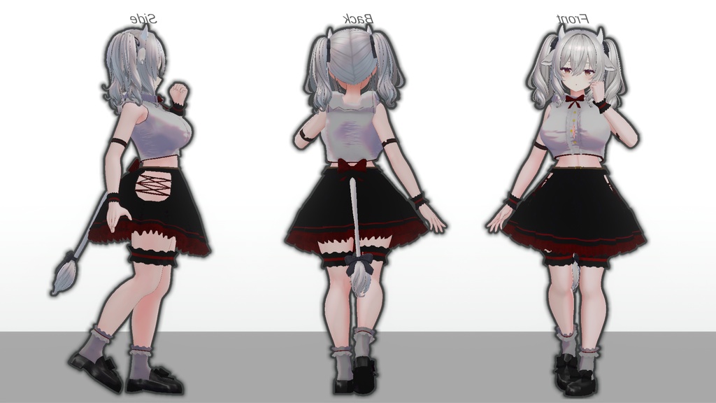 ミルティナ・伊奈波かや・御咲ライネ対応 「ノアールスリーブレス」