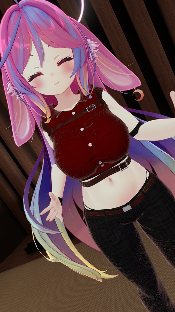 ミルティナ・伊奈波かや・御咲ライネ対応 パンツスタイル衣装「Crimson Pulse(クリムゾン・パルス)」