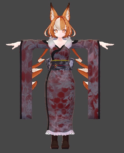 ミルティナ・伊奈波かや・御咲ライネ対応 和風衣装「緋色ノ雪月夜」