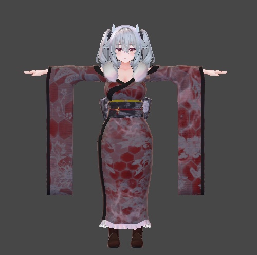 ミルティナ・伊奈波かや・御咲ライネ対応 和風衣装「緋色ノ雪月夜」