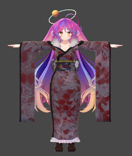 ミルティナ・伊奈波かや・御咲ライネ対応 和風衣装「緋色ノ雪月夜」
