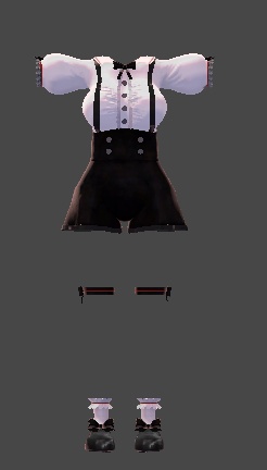 【無料】ティコ・ポプリ用衣装 「Suspenders Pants Style」