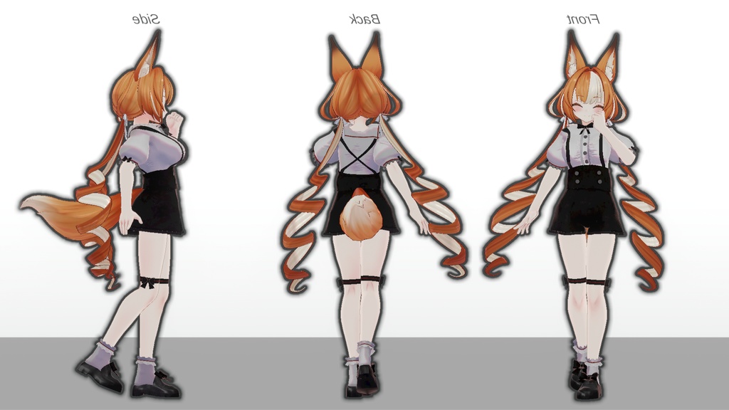 ミルティナ・伊奈波かや・御咲ライネ対応 「Suspenders Pants Style」