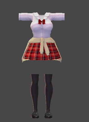 【無料】ティコ・ポプリ用衣装 ギャル制服風