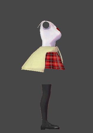 【無料】ティコ・ポプリ用衣装 ギャル制服風