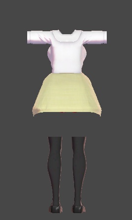 【無料】ティコ・ポプリ用衣装 ギャル制服風