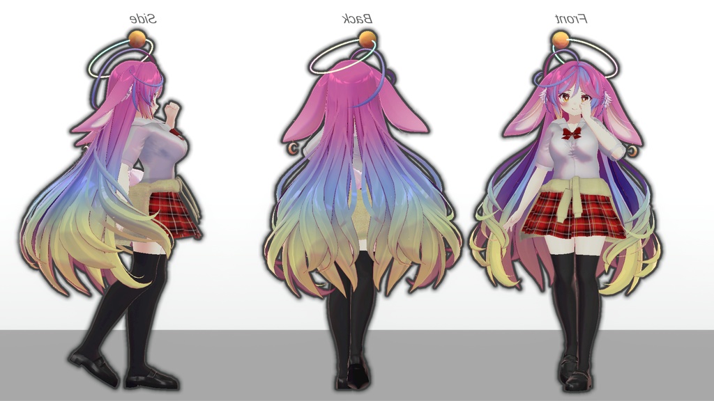 ミルティナ・伊奈波かや・御咲ライネ対応 ギャル制服風衣装