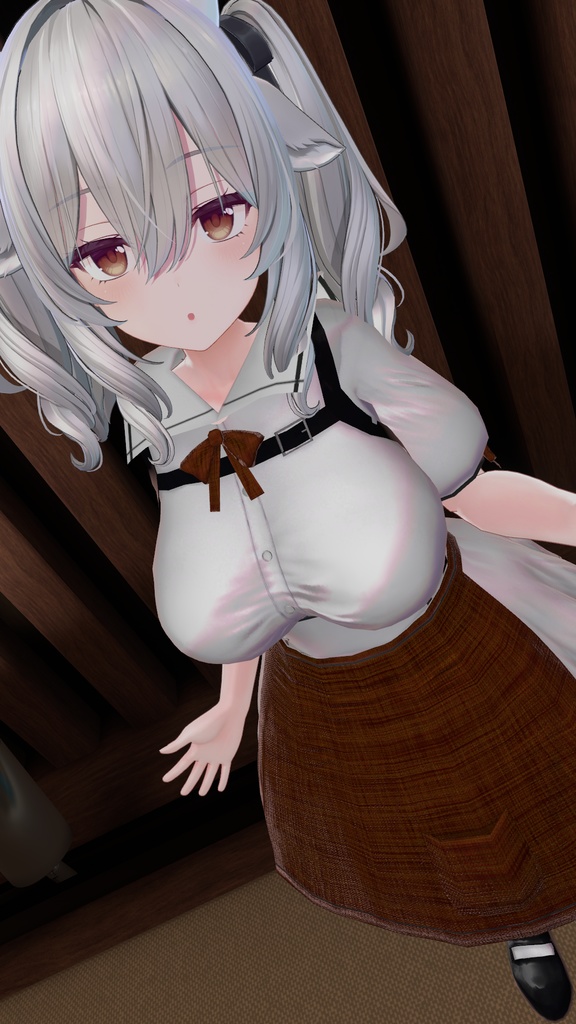 ミルティナ・伊奈波かや・御咲ライネ対応 カフェ店員制服風衣装