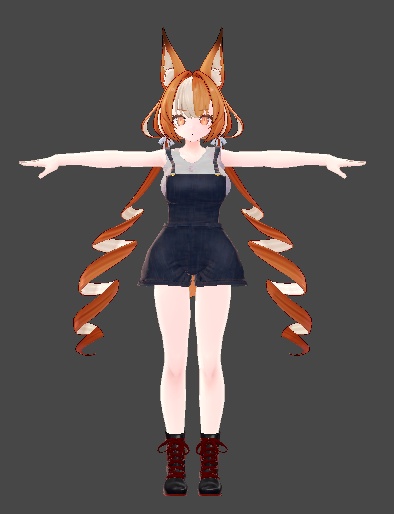 ミルティナ・伊奈波かや・御咲ライネ対応 デニムサロペット衣装