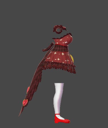 【無料】ティコ・ポプリ用衣装 「Valentine Heart Dress」