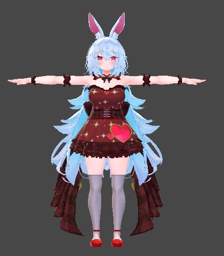 【無料】ティコ・ポプリ用衣装 「Valentine Heart Dress」