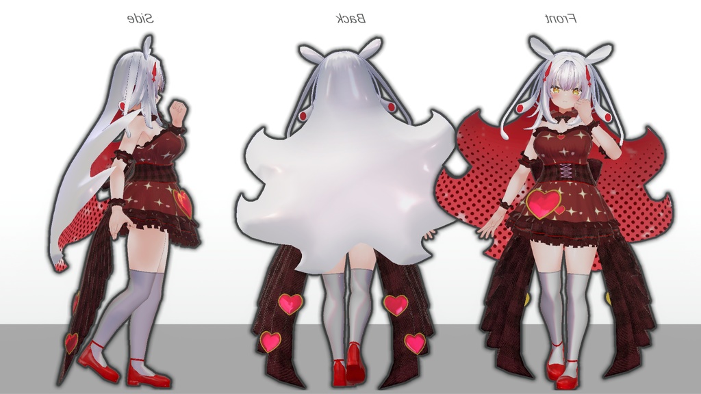 【無料】ティコ・ポプリ用衣装 「Valentine Heart Dress」