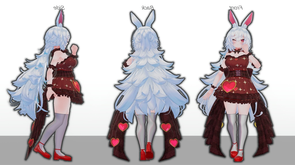 【無料】ティコ・ポプリ用衣装 「Valentine Heart Dress」